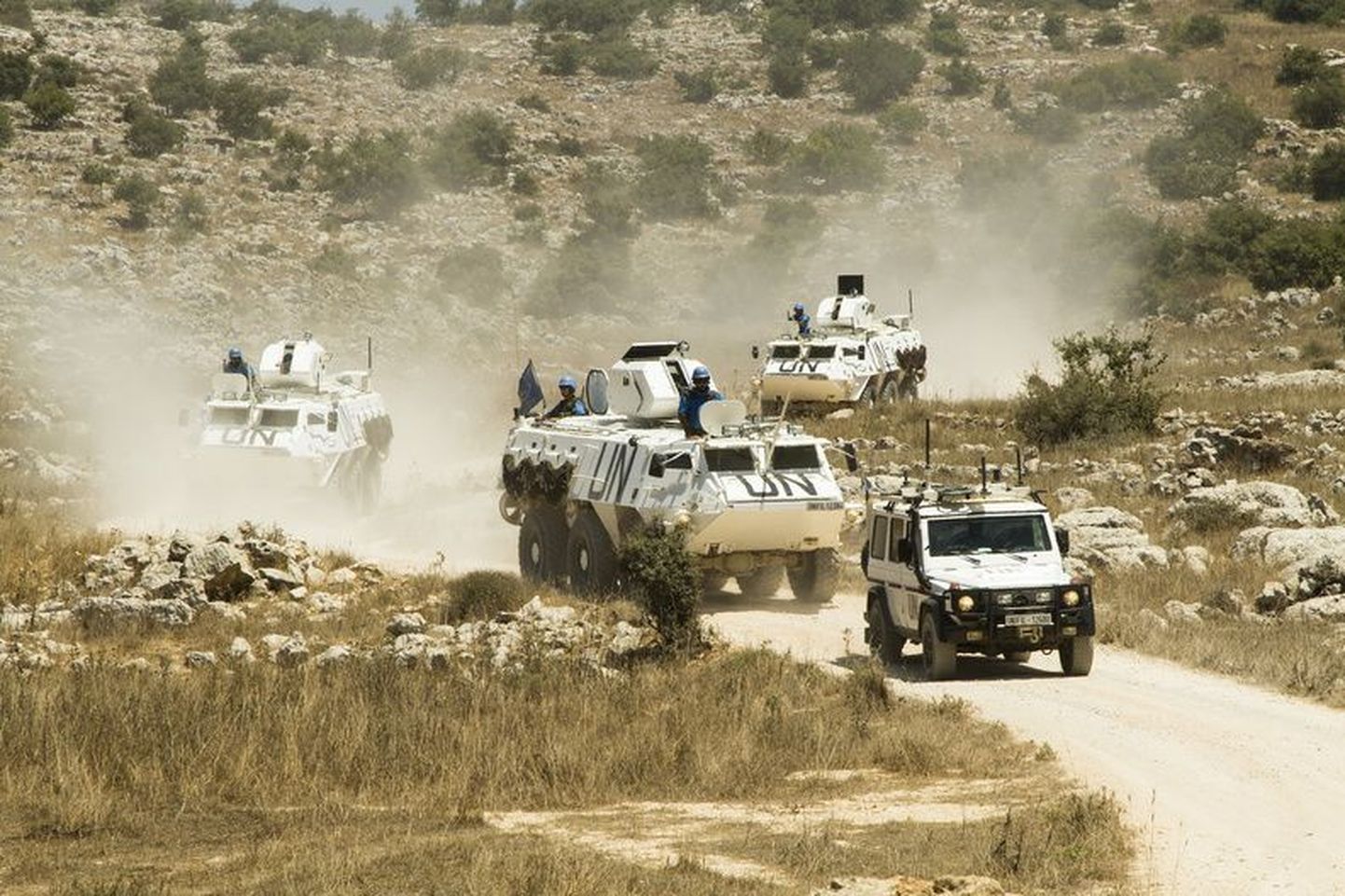 Eesti kaitseväelased Liibanonis UNIFILi rahuvalvemissioonil.