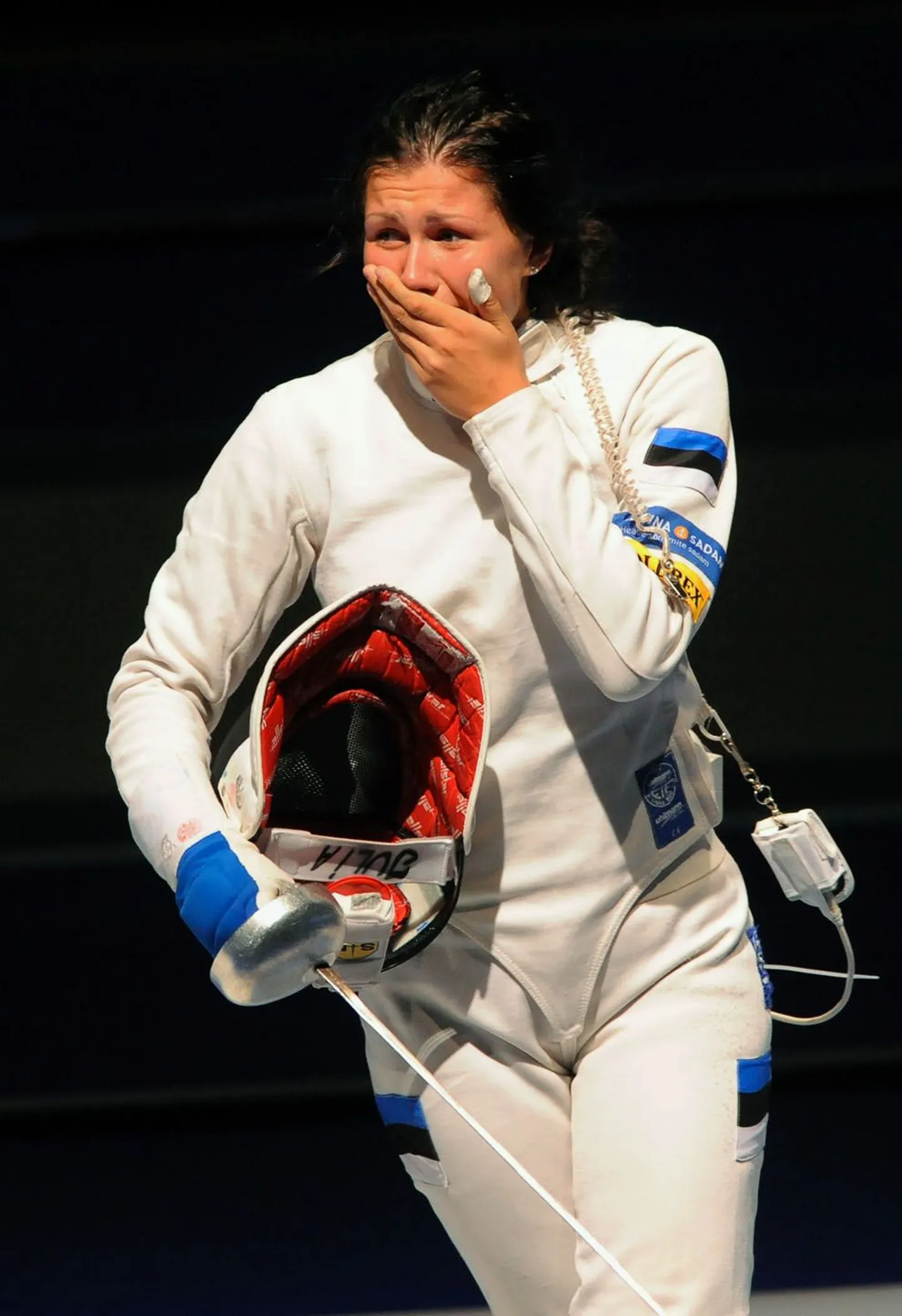Julia Beljajeva pärast 2013. aasta MMi võidukat finaali
