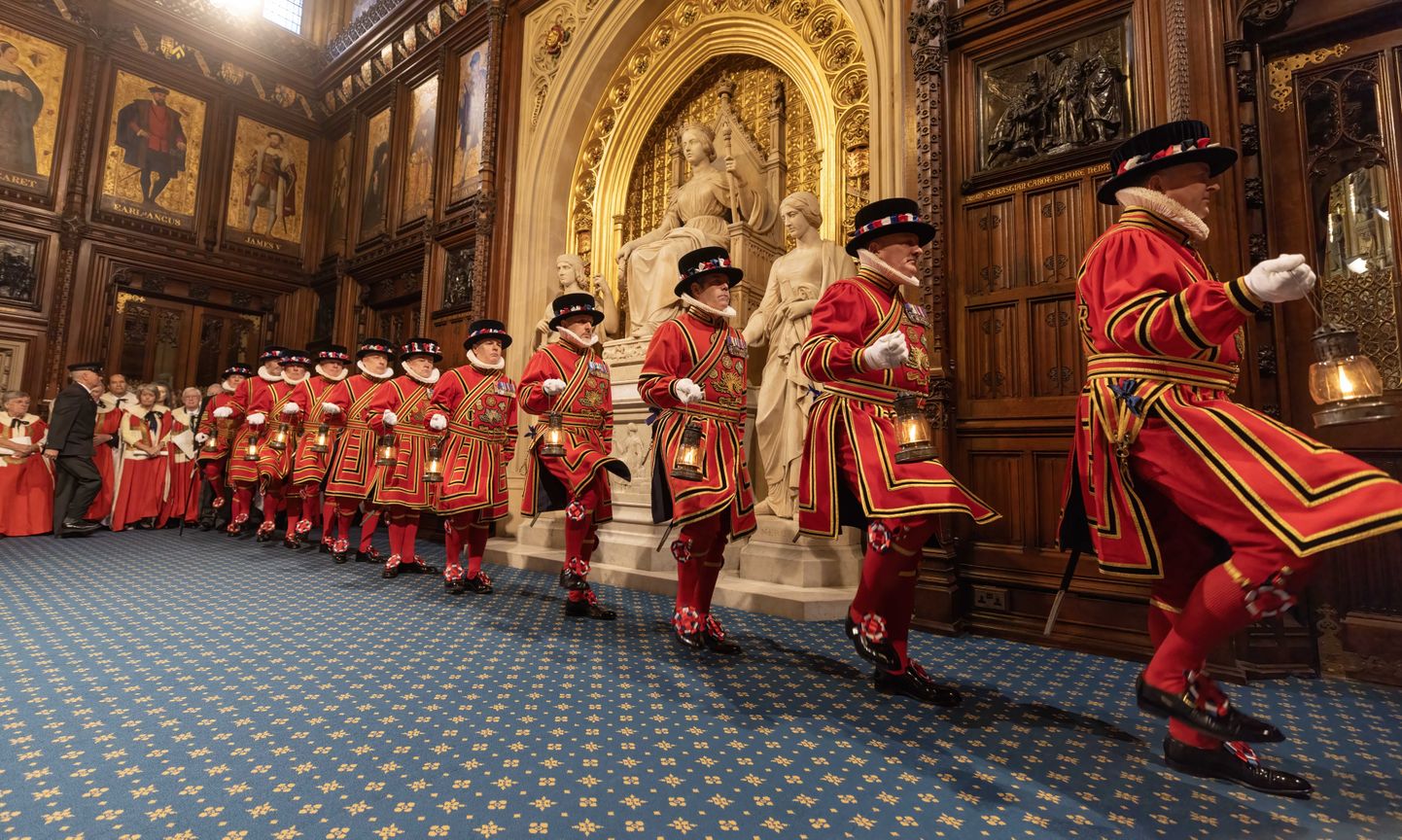 Tseremoonia parlamendi hooaja avaistungil lordide kojas. Foto on illustratiivne.