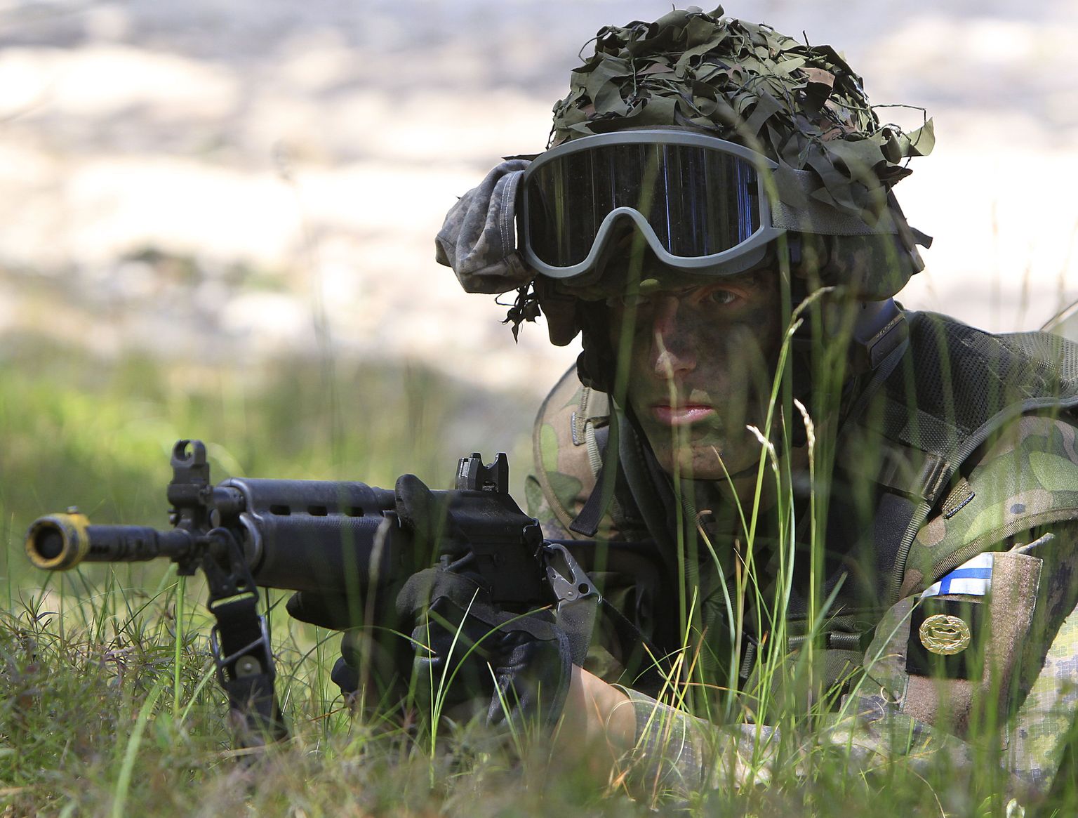 Sõdur NATO õppustel.