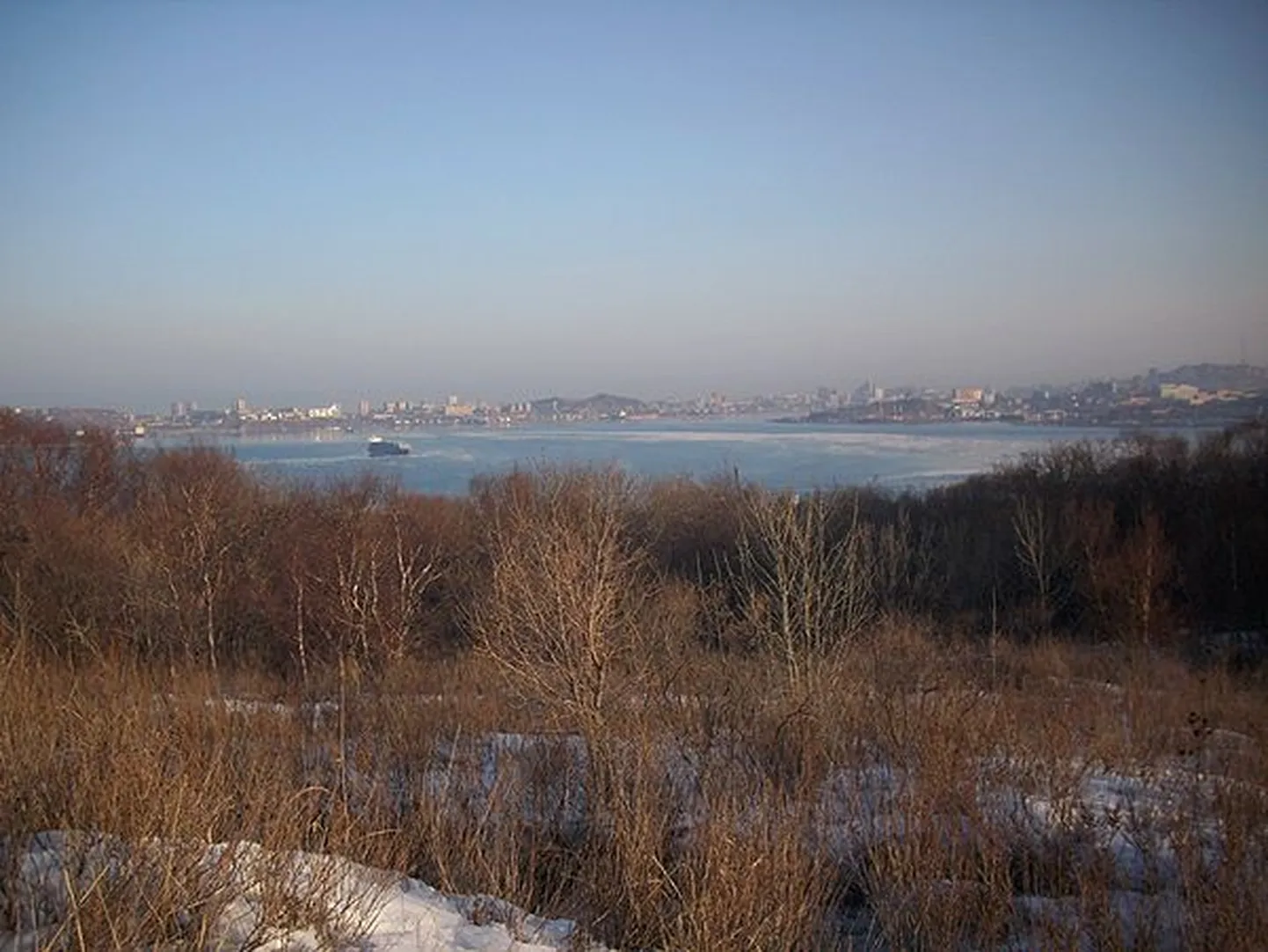 Остров Русский. Вид на Владивосток