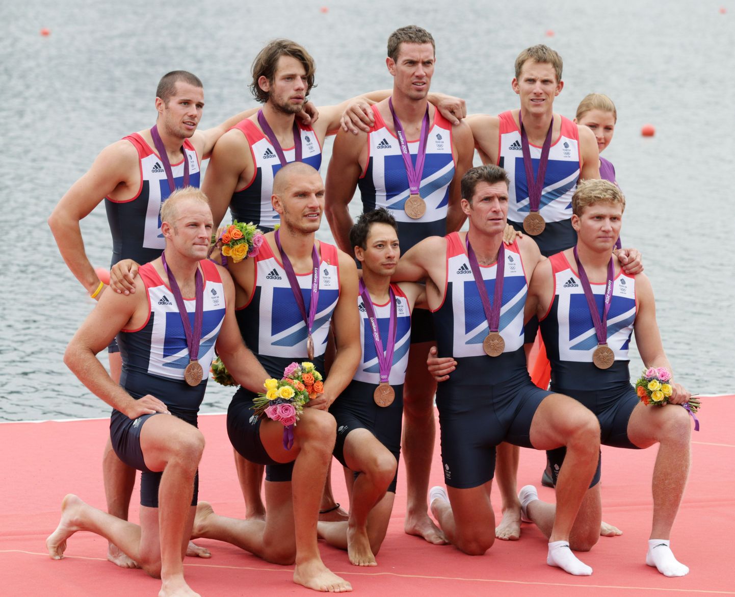 Alex Partridge koos kaheksapaadi meeskonnaga Londoni olümpial.