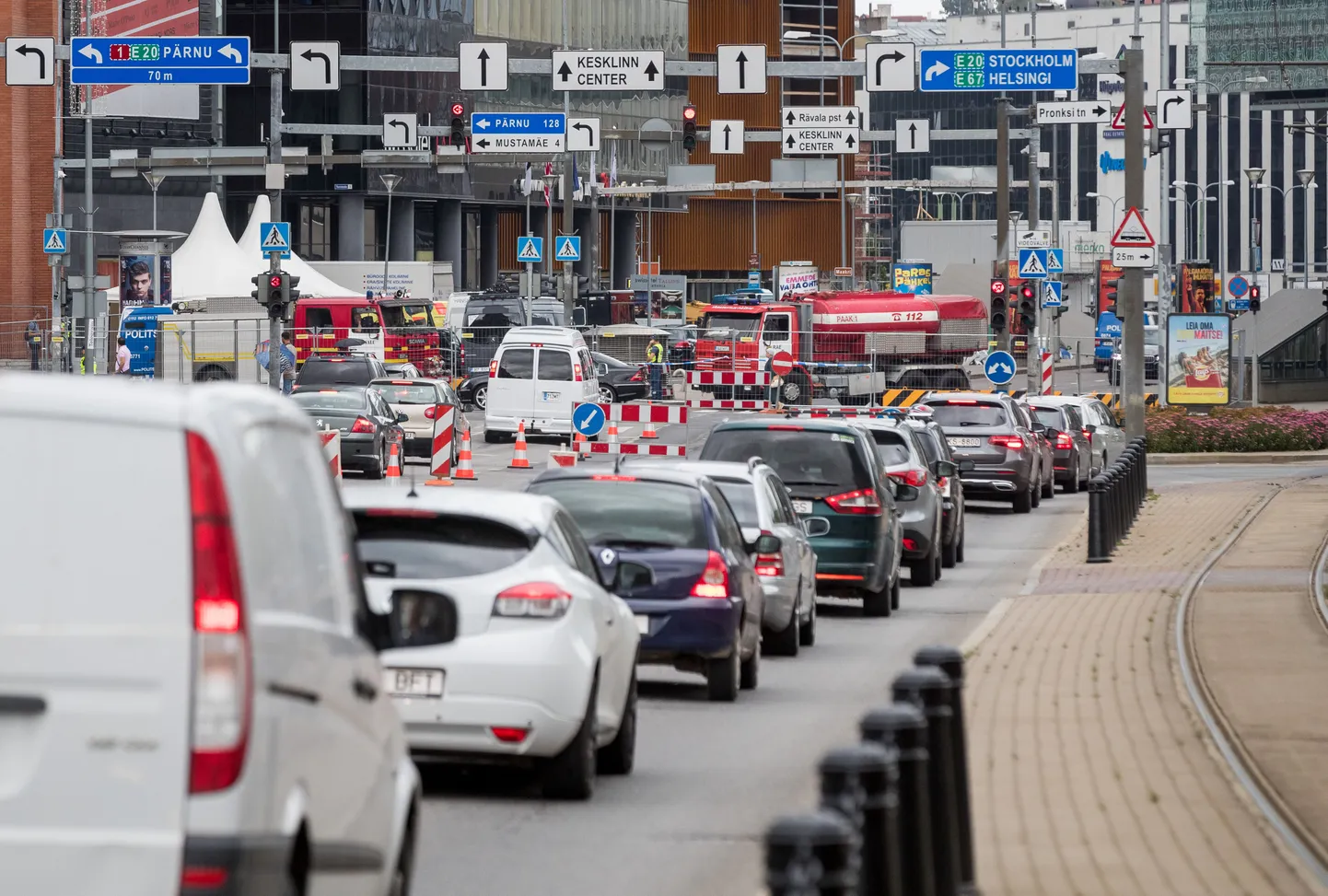 Liiklusummik Tallinna kesklinnas