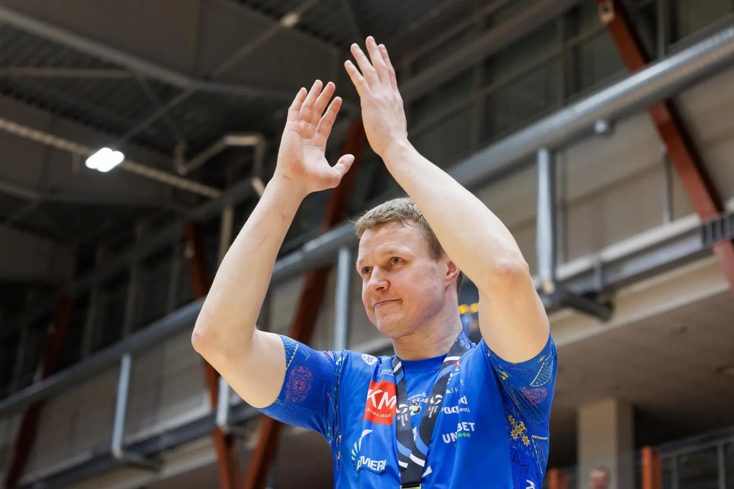 Pärnu, 9.04.2025. Pärnu Võrkpalliklubi vs Selver/TalTech. Pärnu VK võitis Eesti meistrivõistlustel pronksmedali ja Andrus Raadik lõpetas karjääri.