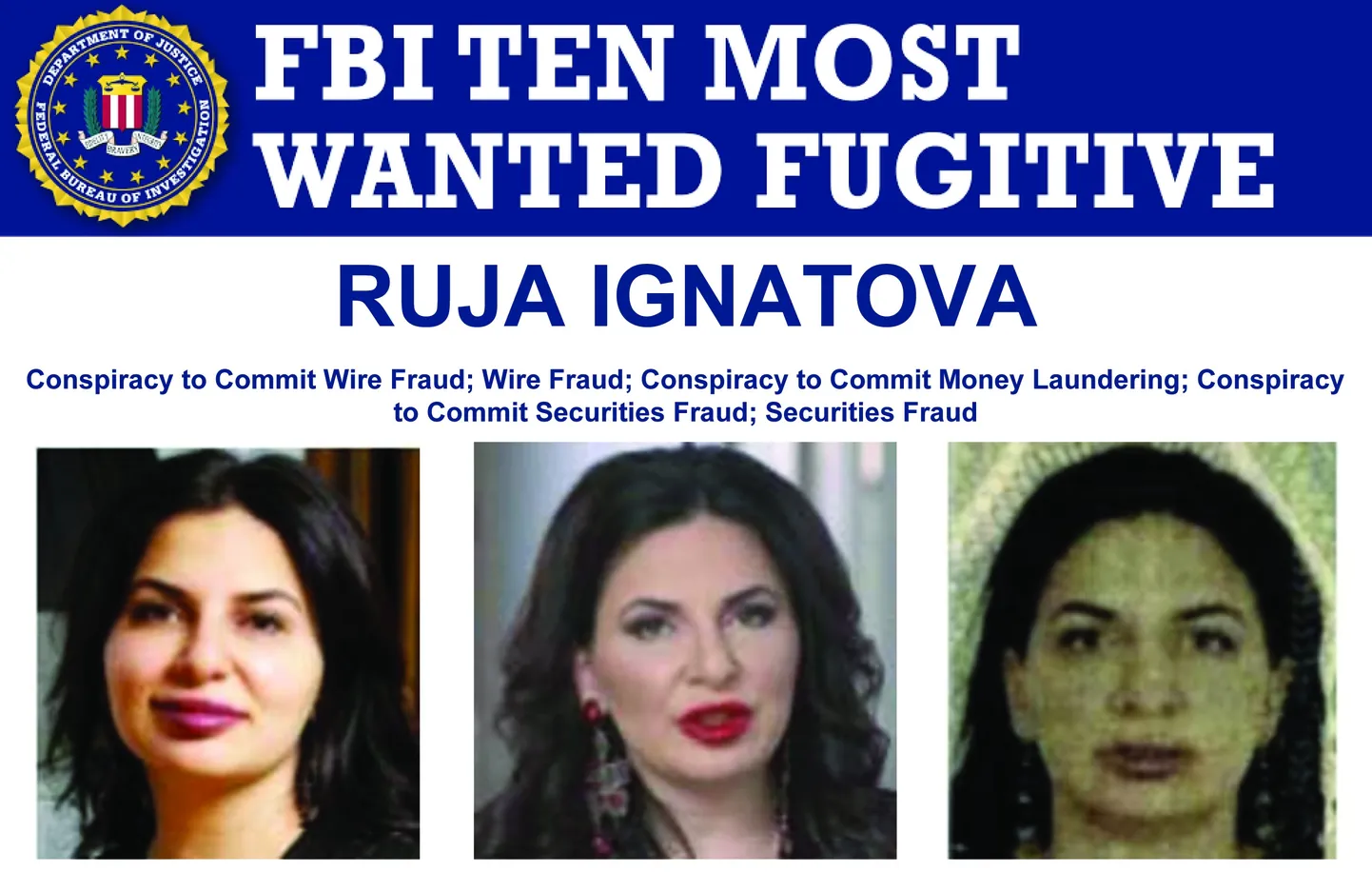 FBI poolt väljastatud kümne enim tagaotsitava plakat.