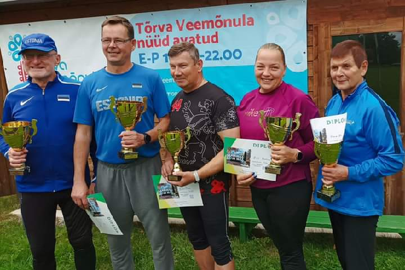 Võistluse parimad: Harry Mägi (vaaskult), Aivar Hommik, Artur Saar, Elli Anniko ja Mare Külv