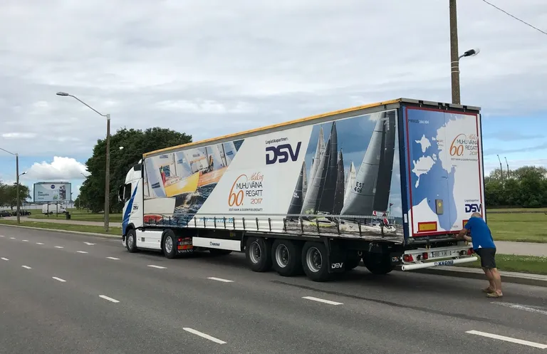 Volvo Trucks Estonia ja DSV koostöös valminud regati veok
