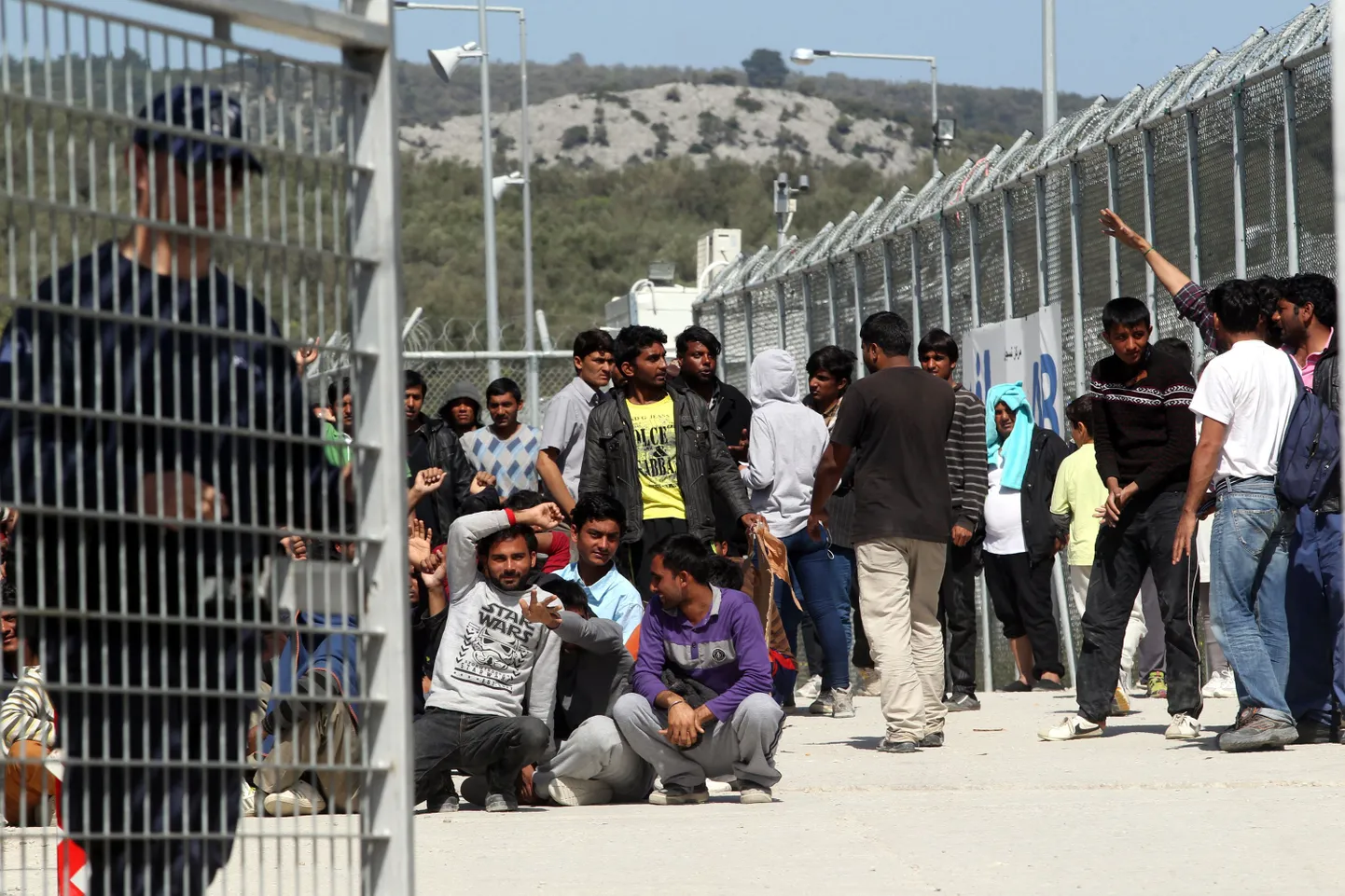Süüria põgenikud Kreekas Lesbose saarel