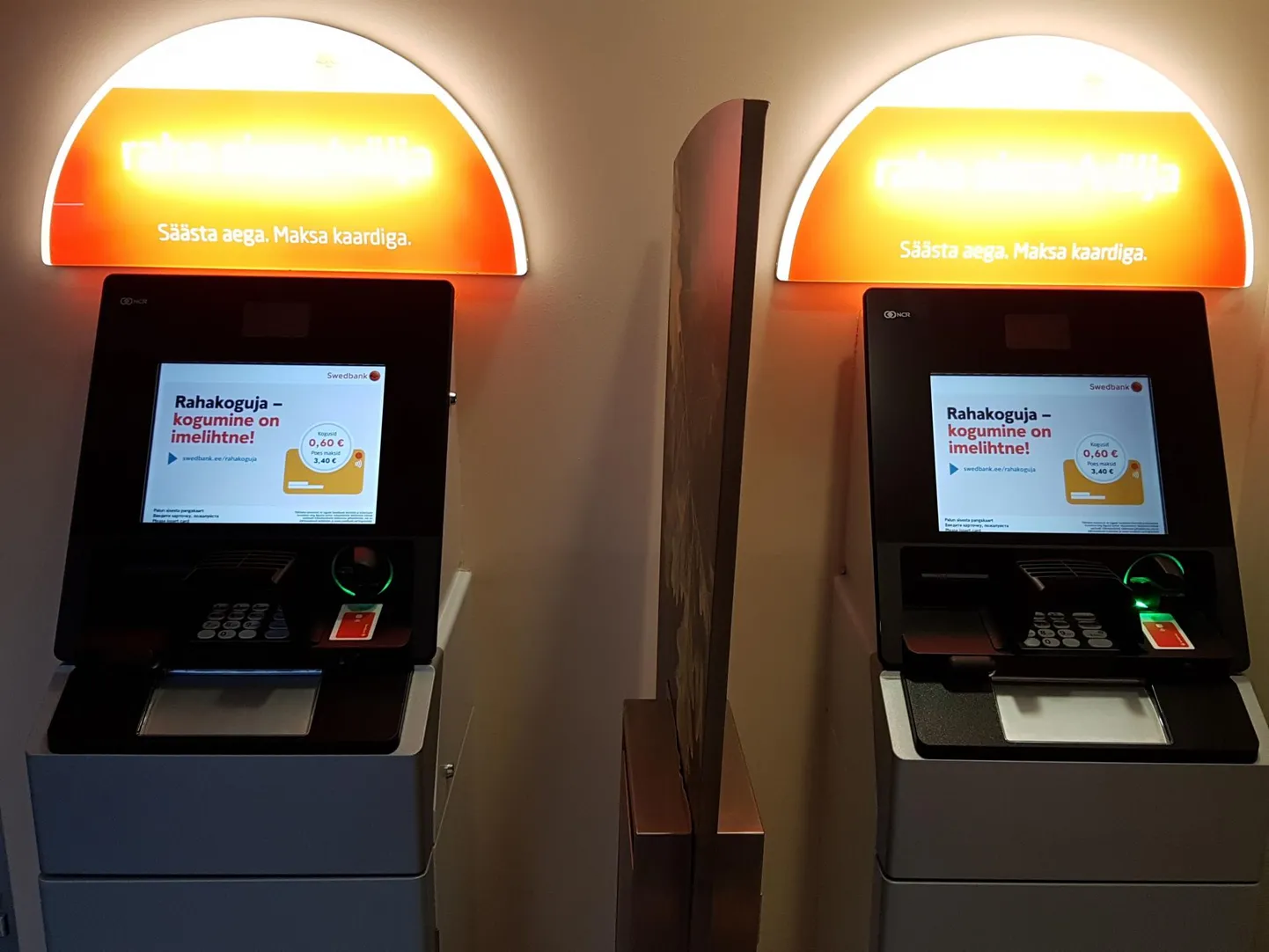 Hooldustööde tõttu võivad panga sularahaautomaadid tõrkuda.