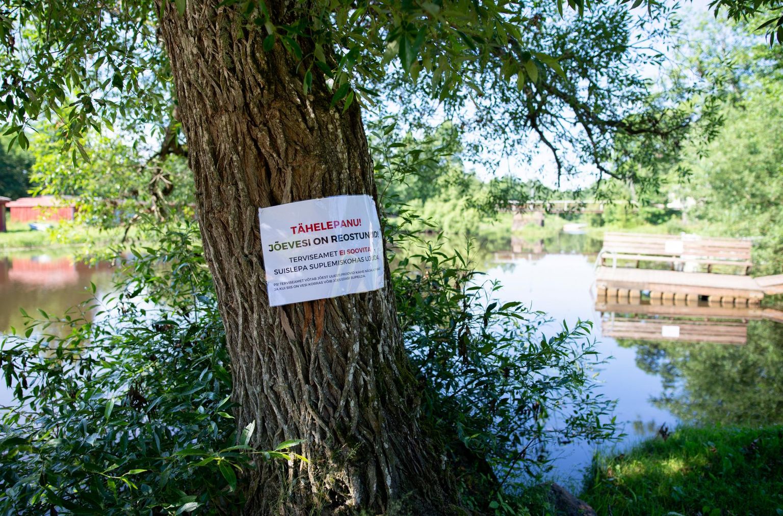 Õhne jõe Suislepa supluskohas tuvastati juuni lõpus veereostus ning üles pandi ka hoiatavad sildid. Praeguseks on vesi jälle ujumiskõlbulik.