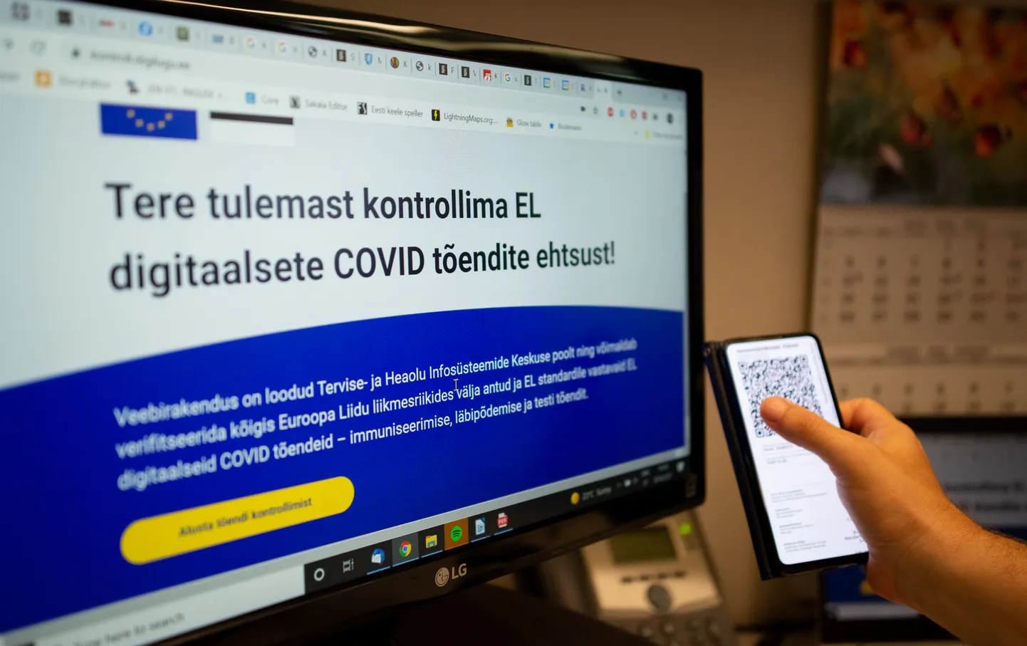 Digitaalne Covid tõend.