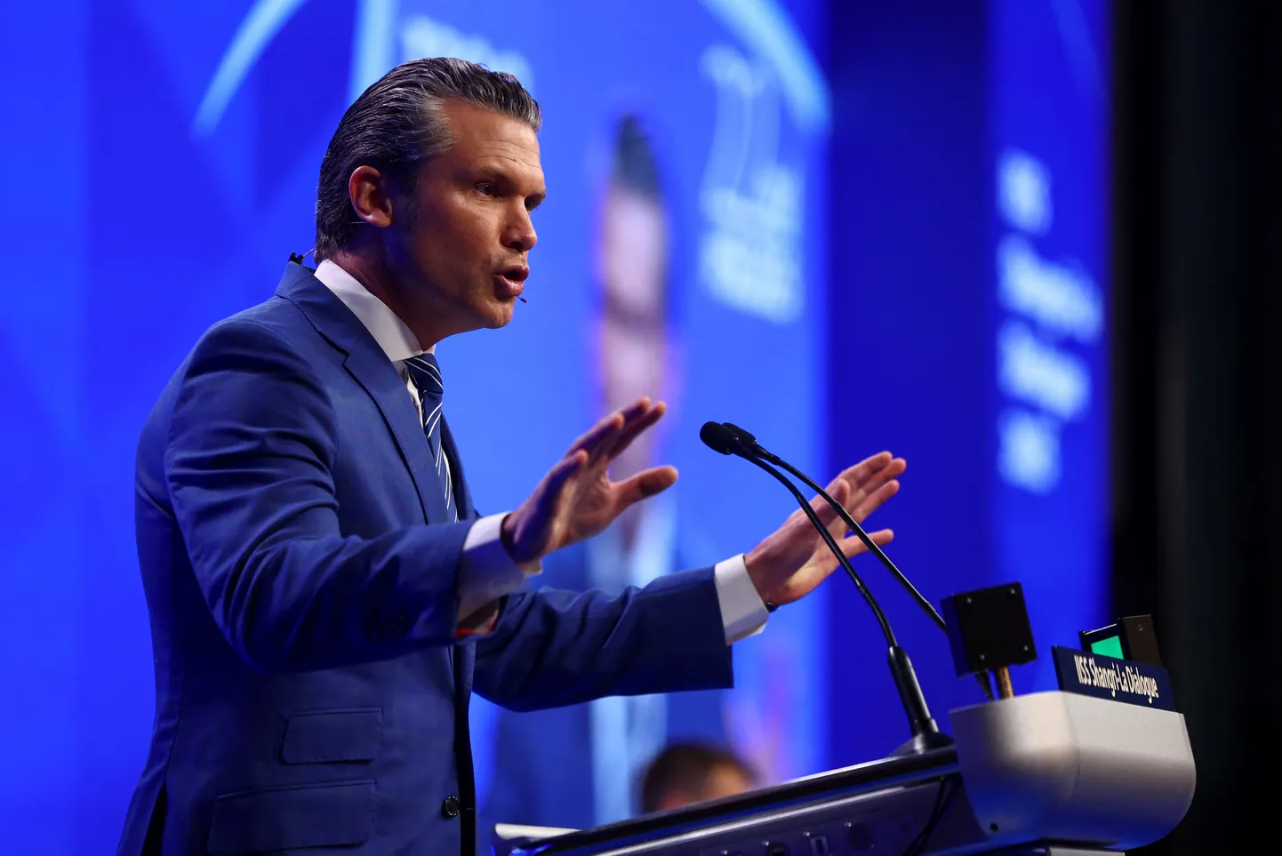 USA kaitseminister Pete Hegseth kõneles Singapuris rahvusvahelisel julgeolekukonverentsil IISS Shangri-La Dialogue, kuhu oli tulnud ka mitmeid riigipäid ja valitsusjuhte.