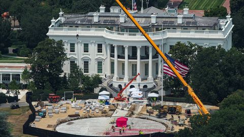 Trump: ballisaali ehituse peatamine ohustaks riikliku julgeolekut