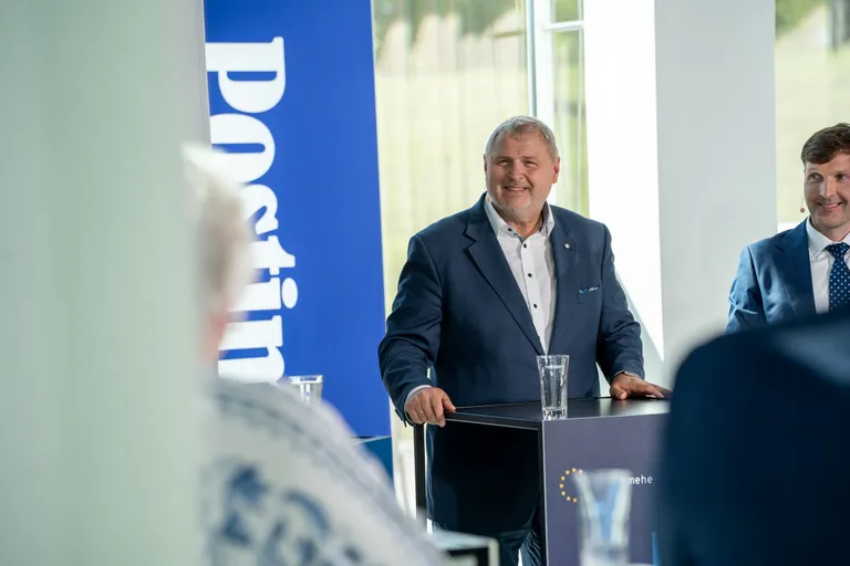 Postimehe Eurodebatt 2024: Riho Terras ja Martin Helme Pärnus.