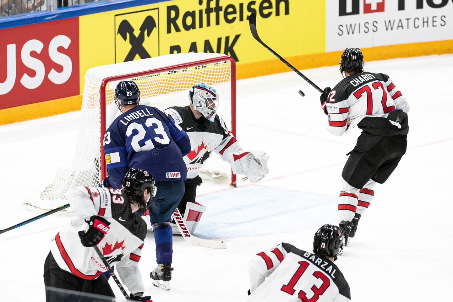 Канадская сборная по хоккею, чемпионат мира, матч с Финляндией. Иллюстративное фото.