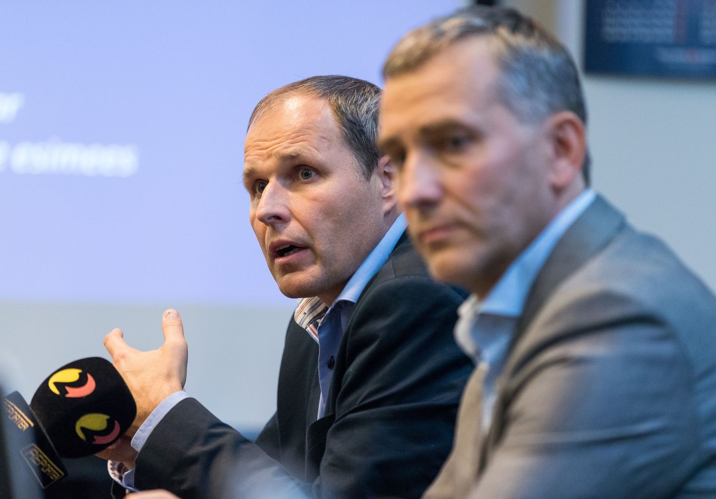 Tallinna Sadama juhi Valdo Kalmu (vasakul) kinnitusel on ettevõttel valmisolek börsile minemiseks olemas.
