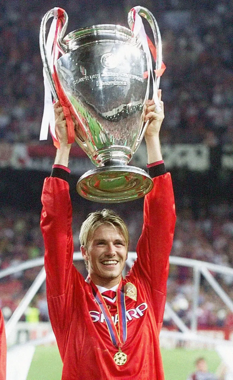 1999. aastal võitis Beckham Manchester Unitediga Meistrite liiga karika.