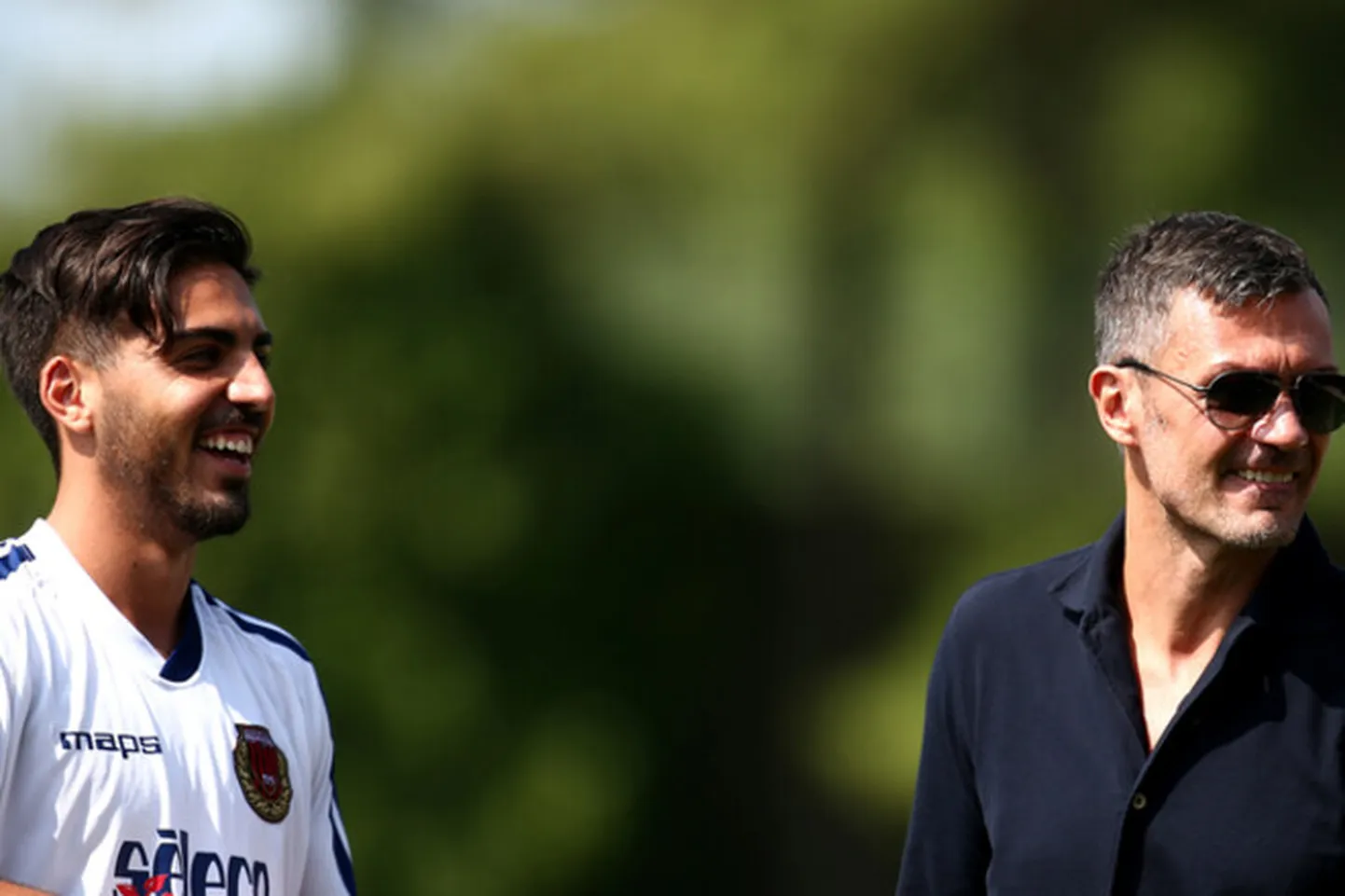 Christian (vasakul) ja Paolo Maldini.