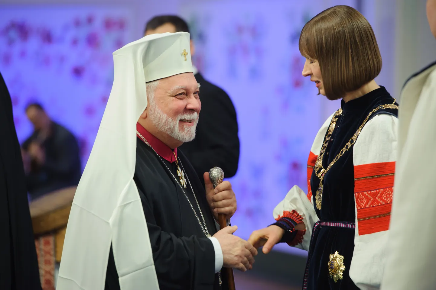 Eesti Apostliku Õigeusu kiriku pea metropoliit Stefanus ja ülemdiakon Marius Raudsepp.