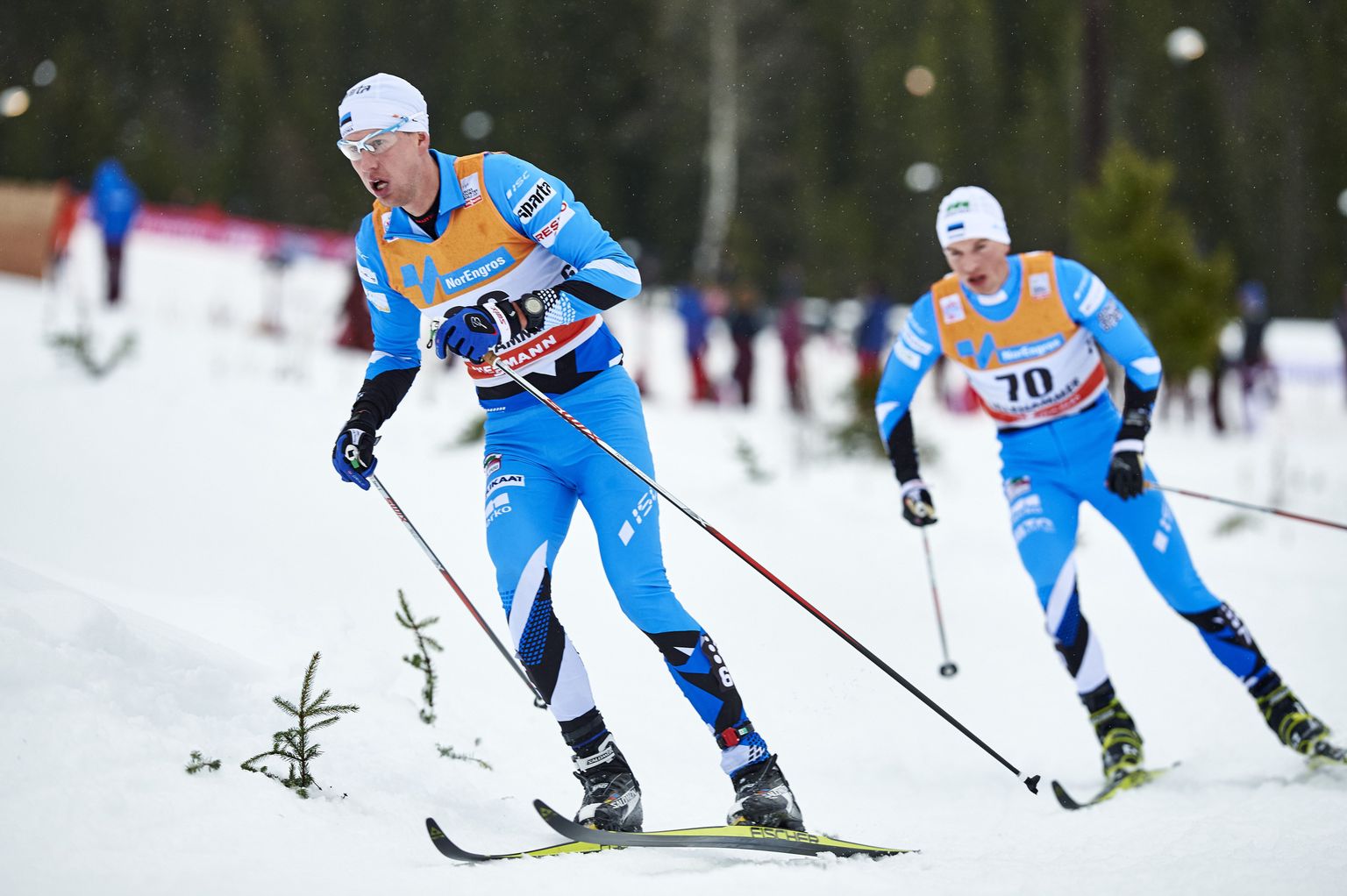 Aivar Rehemaa ja Raido Ränkel Lillehammeri võistlusel.