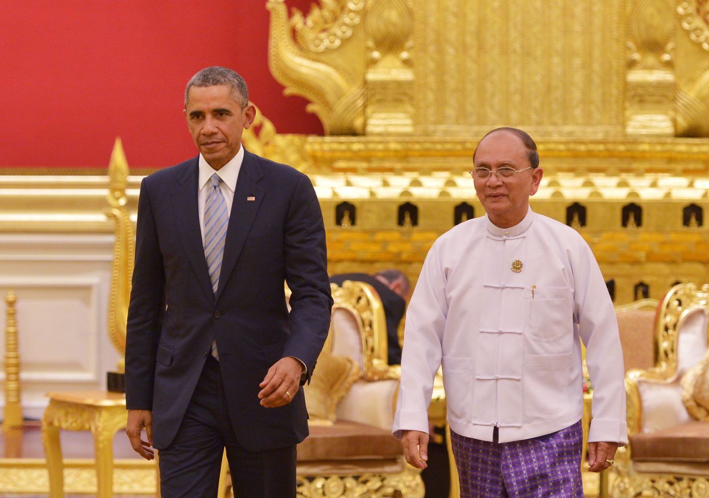 USA president Barack Obama kohtus neljapäeval Birma presidendi Thein Seiniga riigipea palees pealinnas Naypyidaw's.