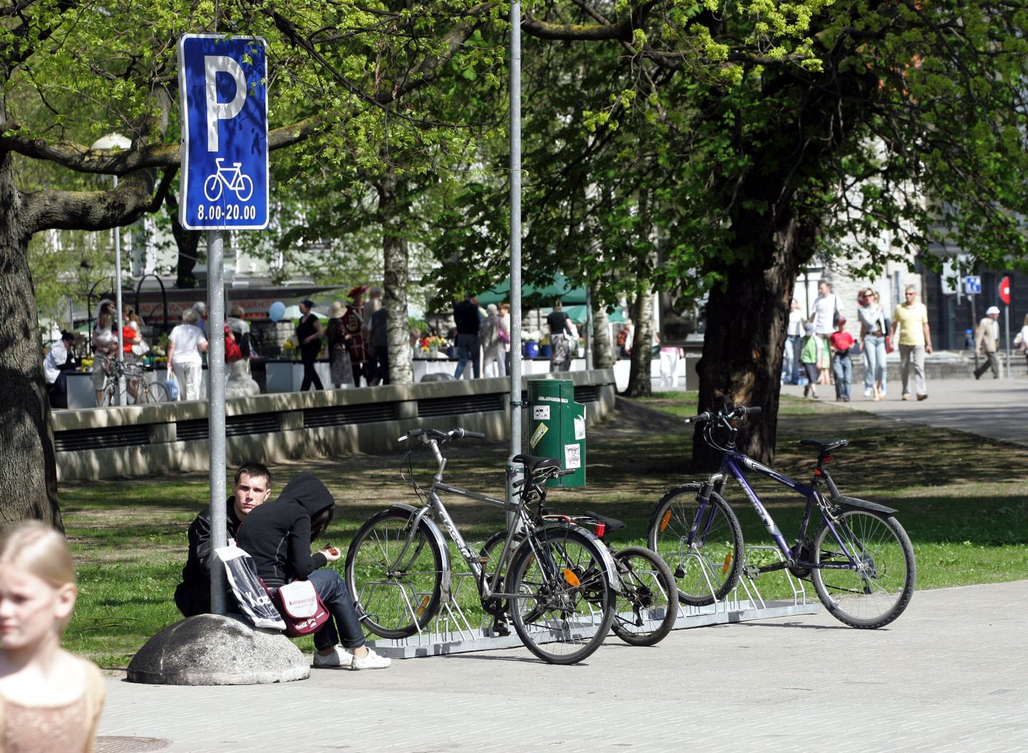 Велостоянка в Таллинне.