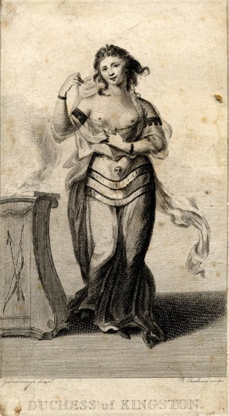 Elizabeth Chudleigh maskiballil. 1749.