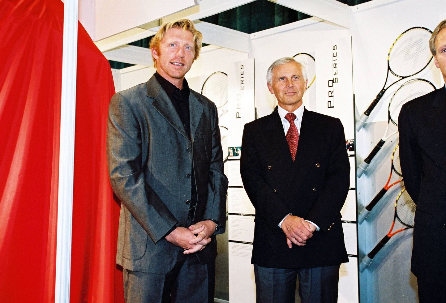Hans-Dieter Cleven (vasakul) ja Boris Becker 1990. aastatel
