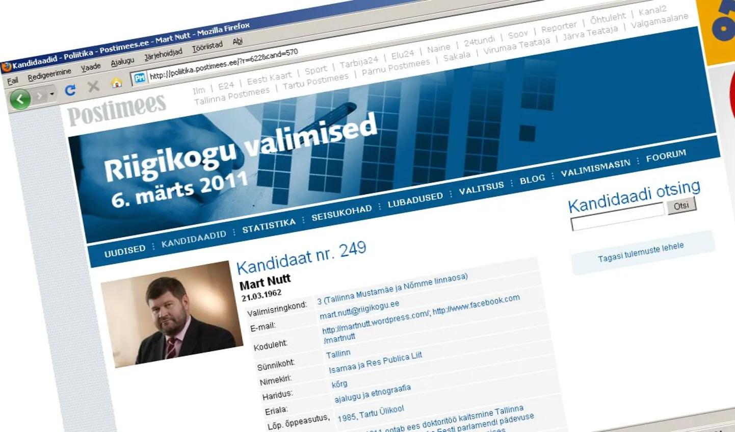 Mart Nuti ankeet Valimismasinas.