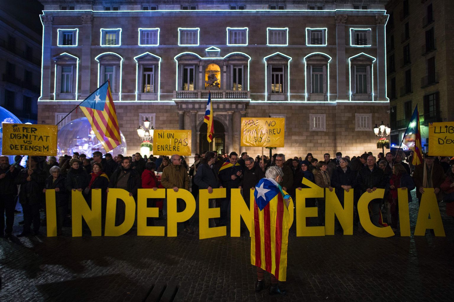 Kataloonia iseseisvusmeelsed.