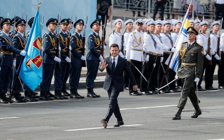 Владимир Зеленский на параде в честь Дня независимости
