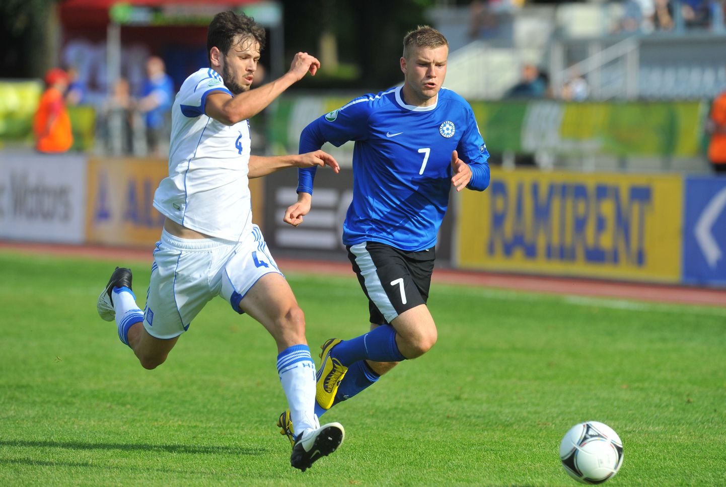 Eesti U19 koondis pidi EMi finaalturniiri teises mängus tunnistama Kreeka 4:1 paremust.