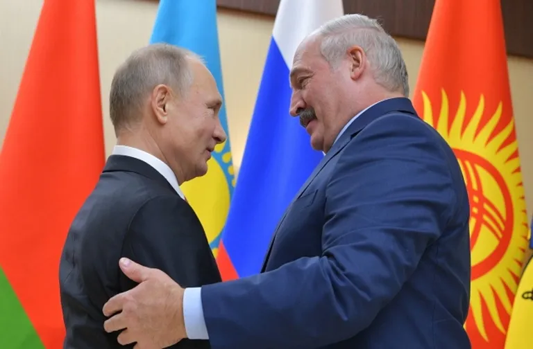 Владимир Путин и Александр Лукашенко.