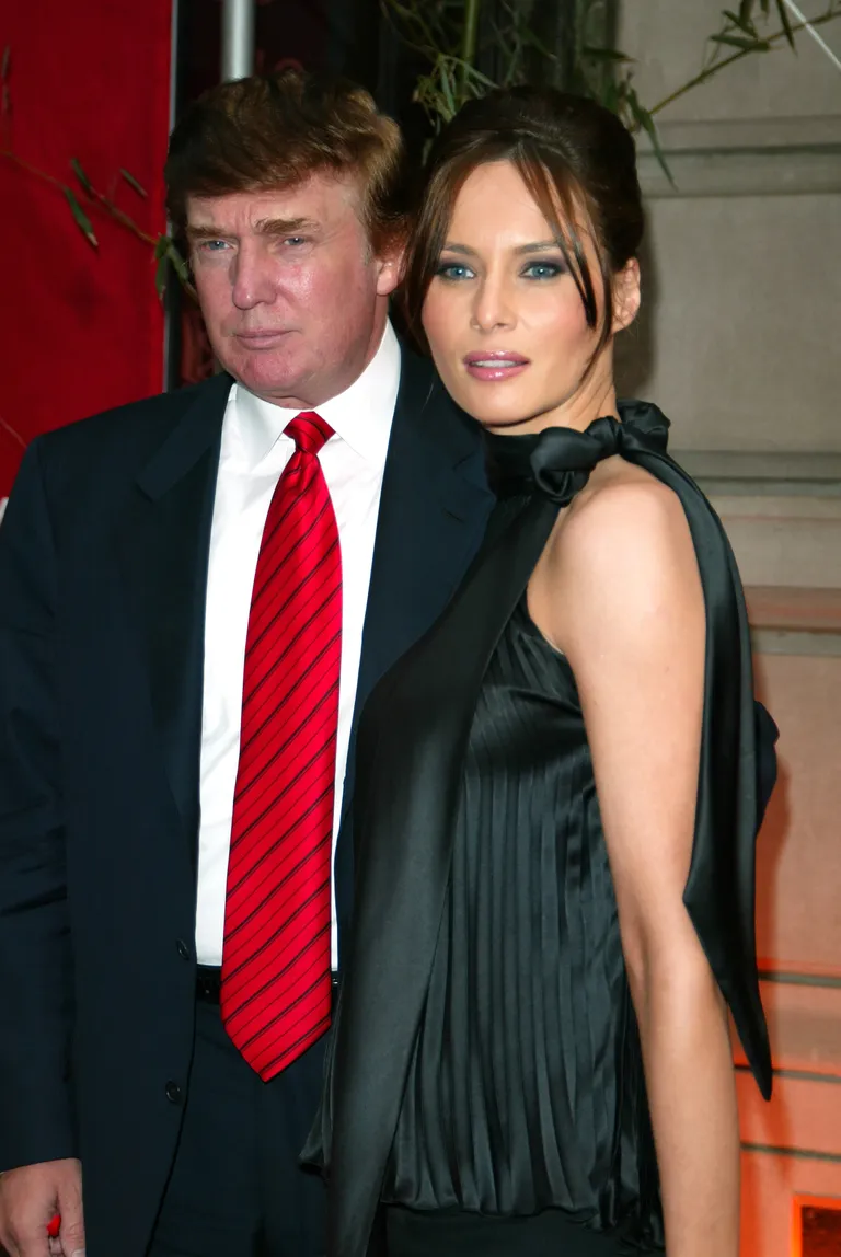 Дональд Трамп и Мелания Кнаусс, 2003 год.