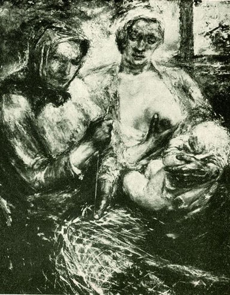 Eerik Haamer. Kalurinaised. 1940. Õli