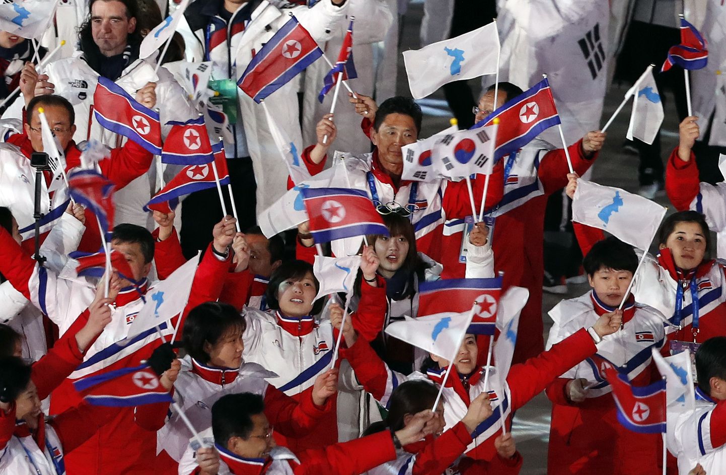 Põhja-Korea lippe Pekingi taliolümpial lehvimas ei näe.