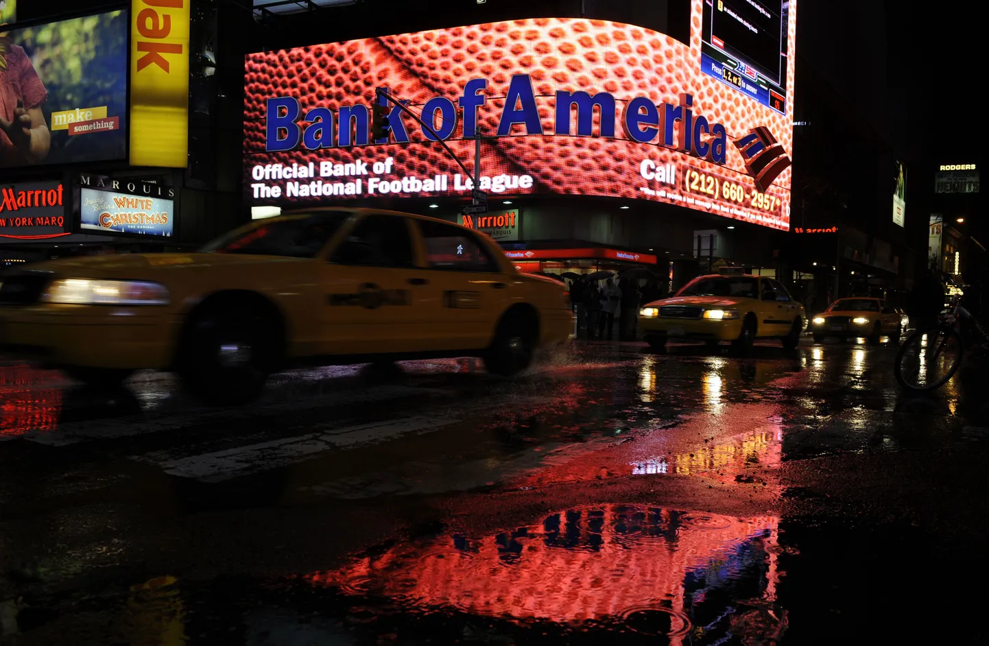 Bank of America esindus Time Square'il New Yorgis.