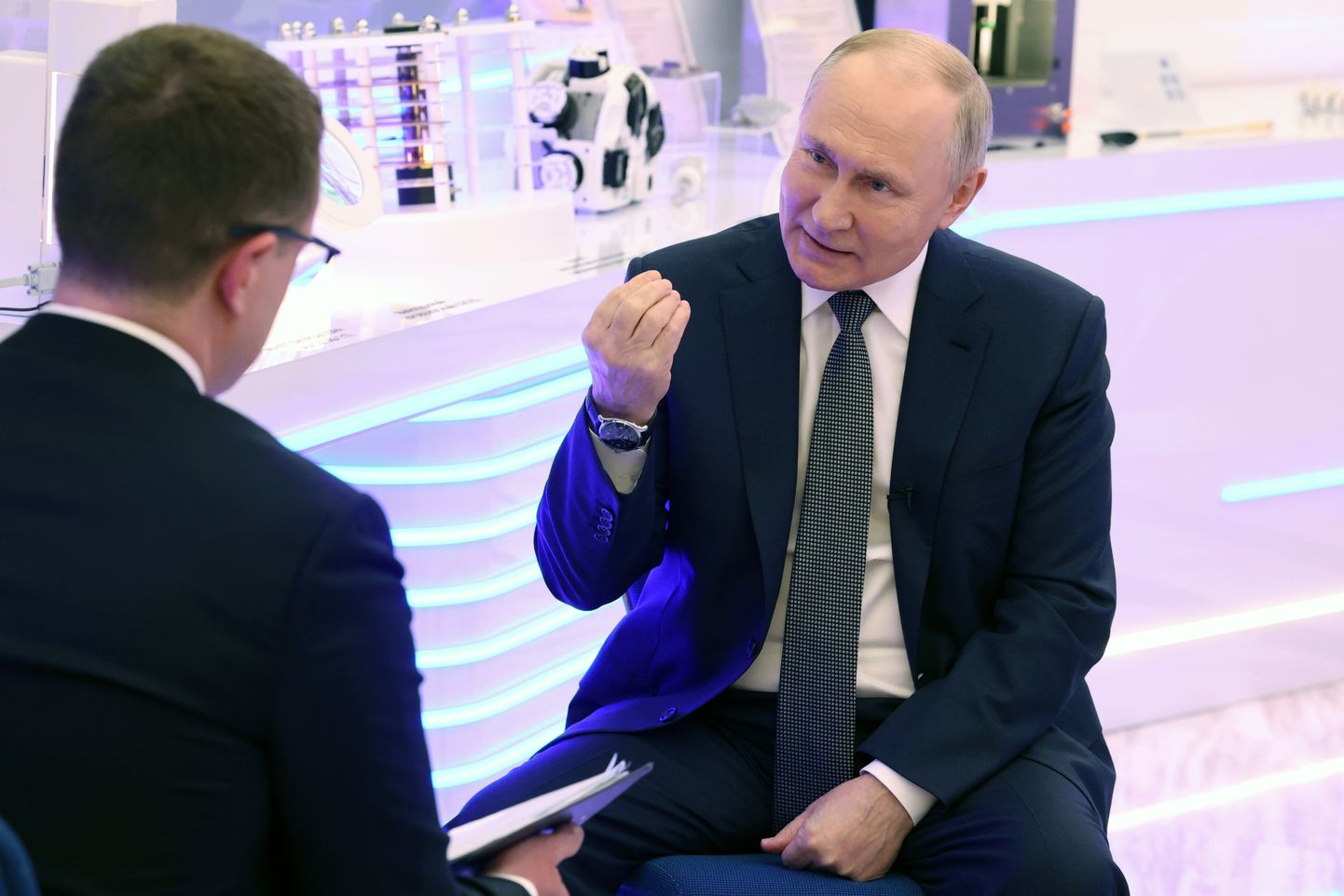 Venemaa president Vladimir Putin andis 14. veebruaril Moskvas intervjuu Rossija-1 reporterile Pavel Zarubinile.