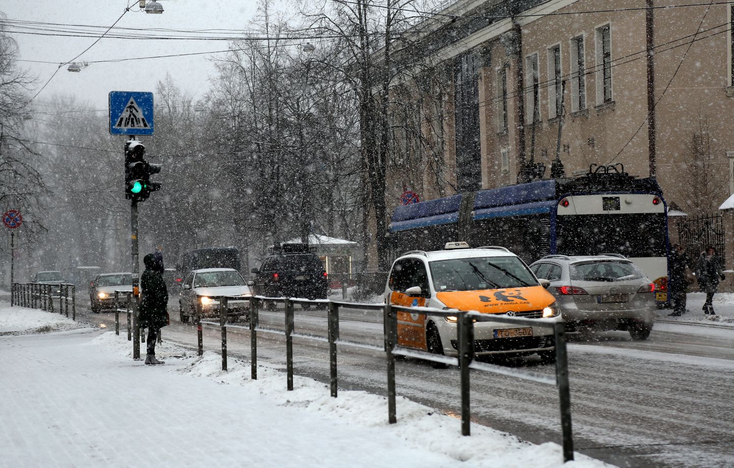 Maskavas priekšpilsēta ziemā. Ilustratīvs foto