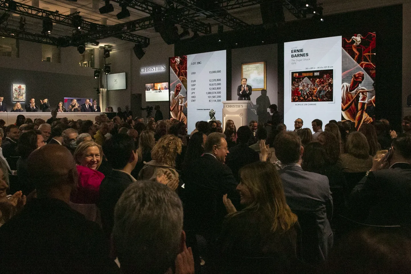 Christie'si oksjonimajas müüdi Ernie Barnesi maal «Sugar Shack»