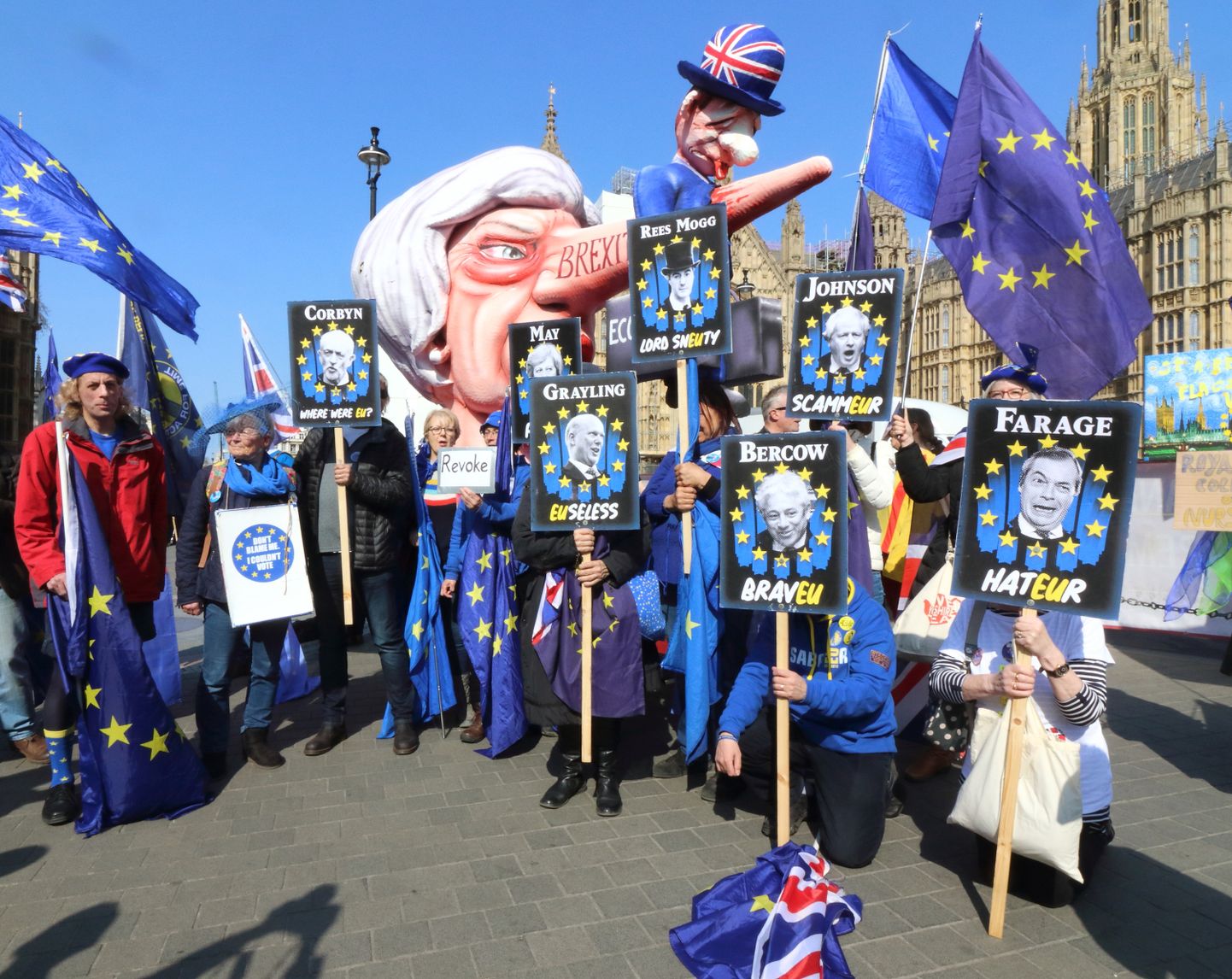 Brexiti vastaste meeleavaldus Londonis tänavu kevadel.