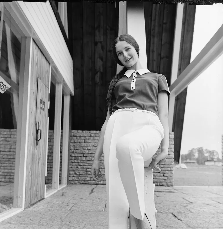 Faime Jürno, Nõukogude Eesti tuntuim modell. Suvi 1967. Foto näituselt «Kaadris ja kaadri taga. Boris Mäemetsa moefoto»