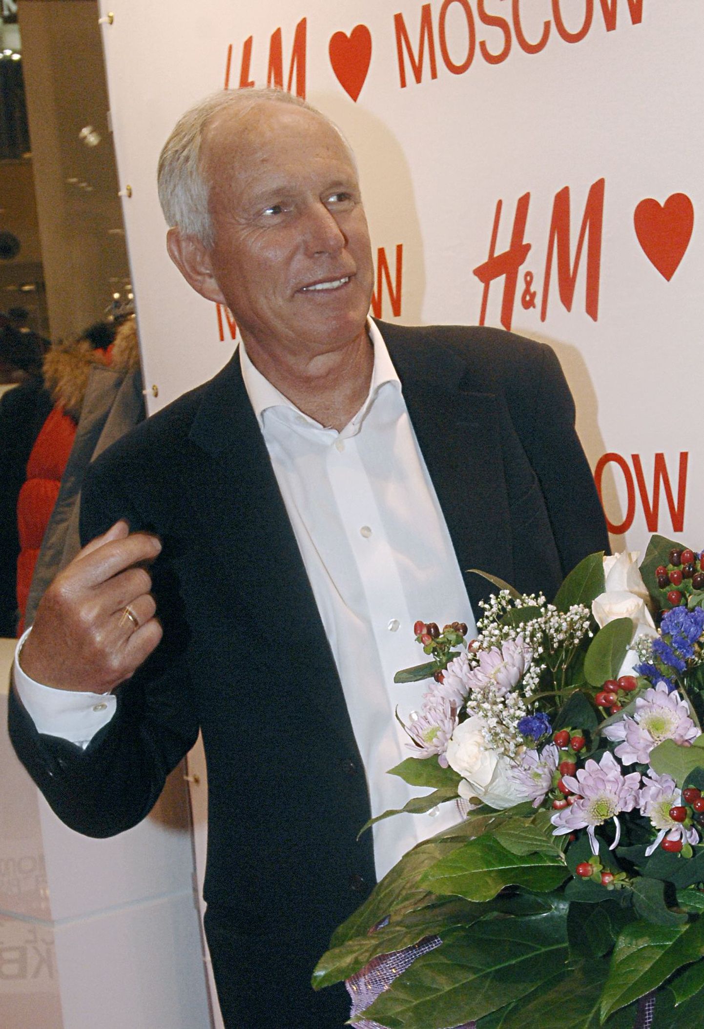 H&M (Hennes & Mauritz) tegevjuht Rolf Eriksen eelmisel aastal Moskva poe avamisel.