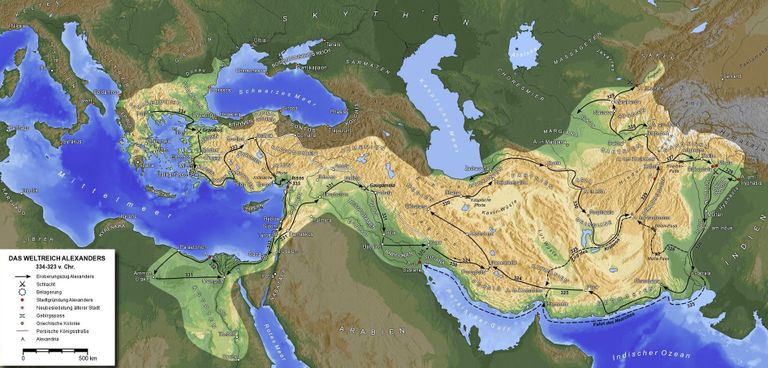 Makedoonia impeeriumi kaart / wikipedia.org