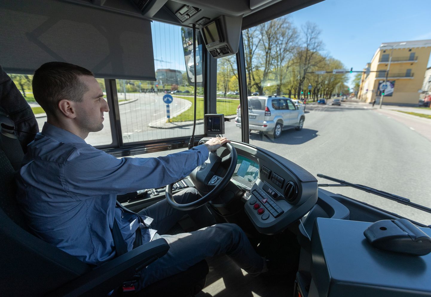 Kevadel testis Tallinna Linnatranspordi AS  Mercedes Benz elektribussi