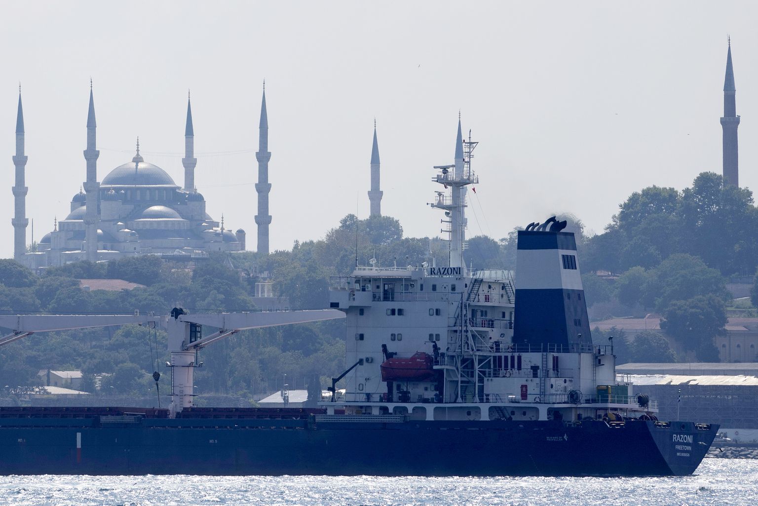 Maisilastiga laev Razoni oli eelmisel nädalal Istanbuli lähistel.