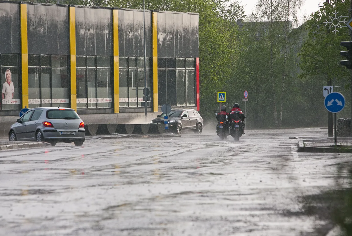 Suur vihmasadu Haapsalus.