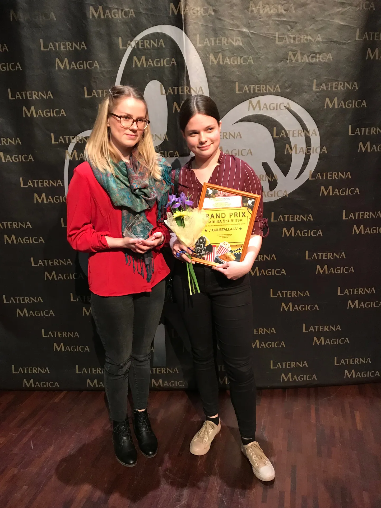 Rakvere reaalgümnaasiumi videostuudio sai "Laterna magica" peapreemia.