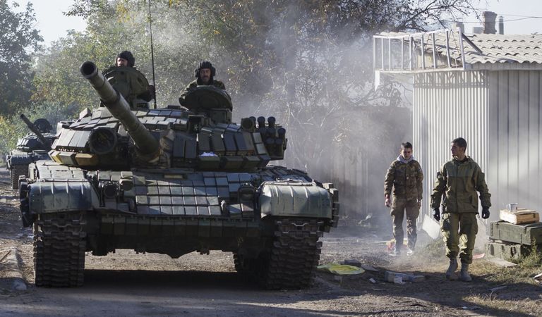 Venemeelsed separatistid Ida-Ukrainas 2014. aastal.