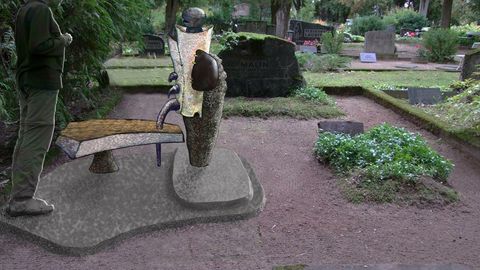 Ilmar Malini hauale valmib tema joonistuse järgi monument